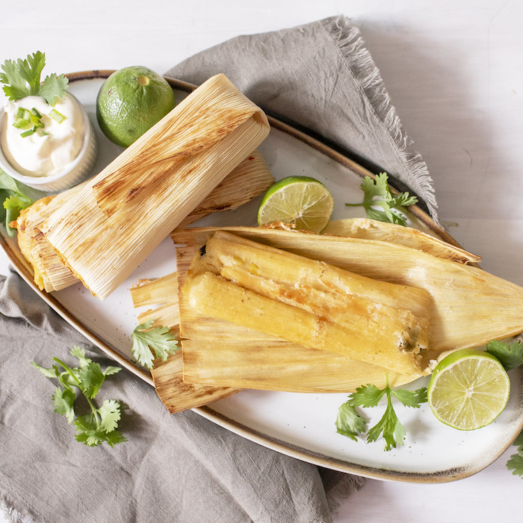 Picture of black bean tamales